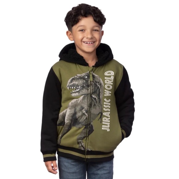 Jurassic World Other - NWT Jurassic World Kids Hooded Plush Jacket with T-Rex size 3T